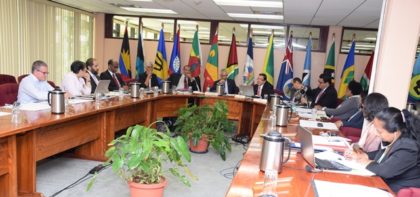 A section of the delegates present at the Regional Meeting on an Assessment of the Economic and Cooperation Relations of Central America, the Caribbean and Mexico 