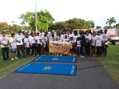 Participants of the World Sickle Cell Awareness Day 2016 walk and run