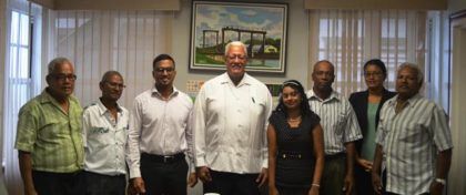Minister Holder with members of the Region 3 Chamber of Commerce and GuySuco Representative Tara Persaud (1)