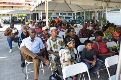 A section of the crowd at the Emancipation Day Celebrations event