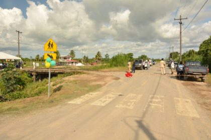 The 8.2 km Parika all weather road and bridge project