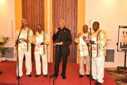 President Granger surprised the audience with a performance with the Victoria Region Quartet, formerly known as the Circle of Love