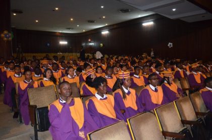 A section of the Youth Entrepreneurial Skills Training Programme graduates