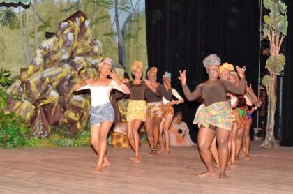 'Children of Africa'; one of the dances, which was performed this evening at the National Cultural Centre, as the students and members of the National Dance Company, staged their 'A celebration of African Heritage 9' Dance Production.