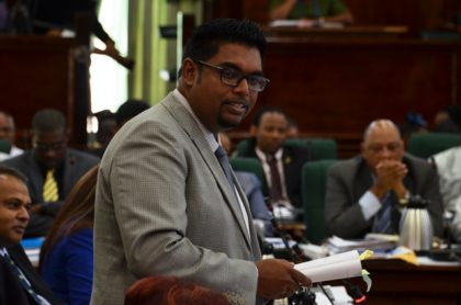 Opposition Member of Parliament,  Irfaan Ali,  Chairman of the Public Accounts Committee