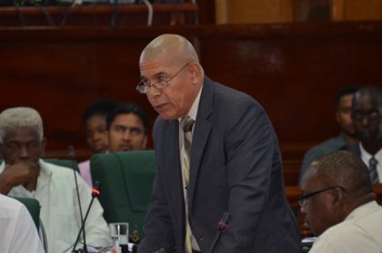 Minister of Public Health Dr. George Norton in Parliament 