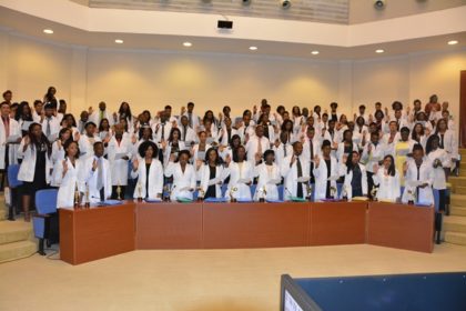 the Graduates were required to take the Hippocratic Oath, during the ceremony