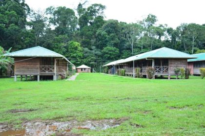 Visitors’ quarters at the Iwokrama International Centre for Rainforest Conservation and Development 