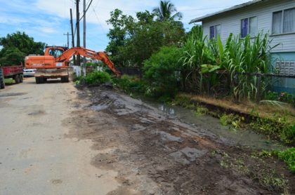 Road works carried out on the Mocha Arcadia  road