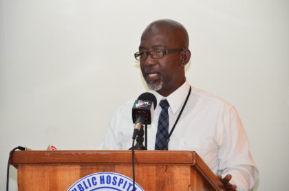 Dr. Clive Bowman, head of Paediatrics Department, Georgetown Public Hospital Corporation (GPHC)