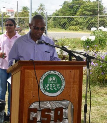 CEO of GSA Mr. Brian Greenidge while delivering remarks at the commissioning