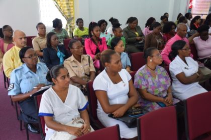 Some of the persons attending the Breast Cancer Sensitisation seminar