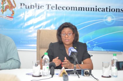 Minister of Public Telecommunication Hon. Catherine Hughes