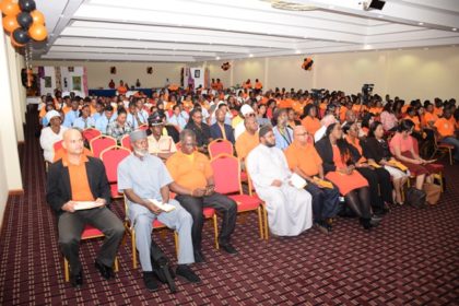 A section of the gathering at the Inter Faith service at the Ramada Princess Hotel