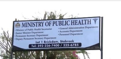 The Ministry of Public Health, Brickdam Georgetown, Guyana