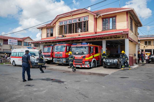 Guyana Fire Service conducts emergency response exercise – in