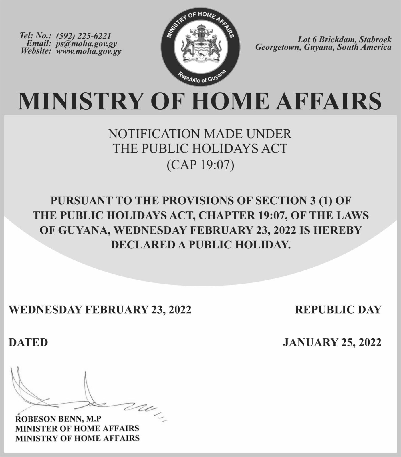 ministry-of-home-affairs-public-holiday-notice-republic-day